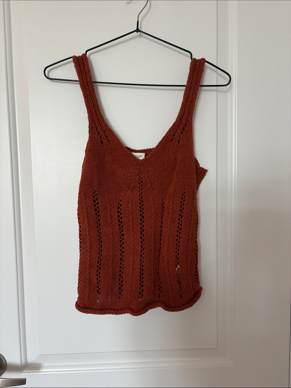 Abercrombie & Fitch Rust Knit Scoop Neck Tank